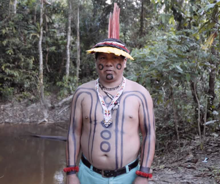 Itahu Ka‘apor, Indigenen-Führer, Brasilien Itahu Ka‘apor, Indigenen-Führer, Brasilien