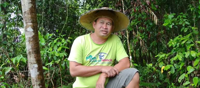 Umweltschützer Matek Geram Umweltschützer Matek Geram in Sarawak, Malaysia