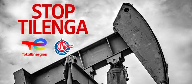 Greenwashing: TotalEnergies treibt das Ölprojekt Tilenga und den Bau der Pipeline EACOP voran Stop Tilenga in Uganda