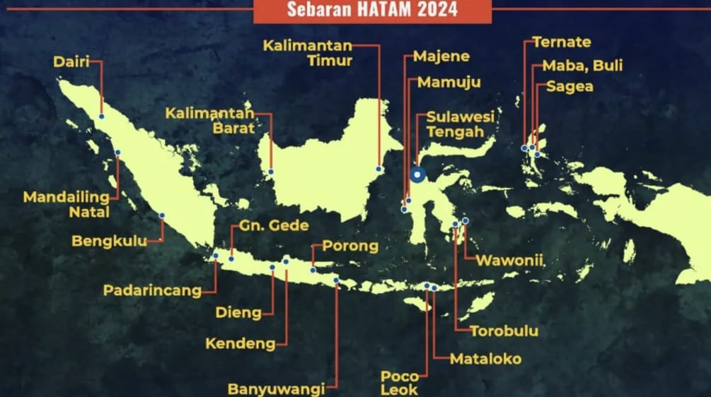 Plakat zum Anti-Bergbau-Tag (Hari Anti Tambang, HATAM) 2024