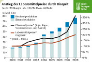 Anstieg der Lebensmittelpreise durch Biosprit. Quelle: Welthunger-Hilfe